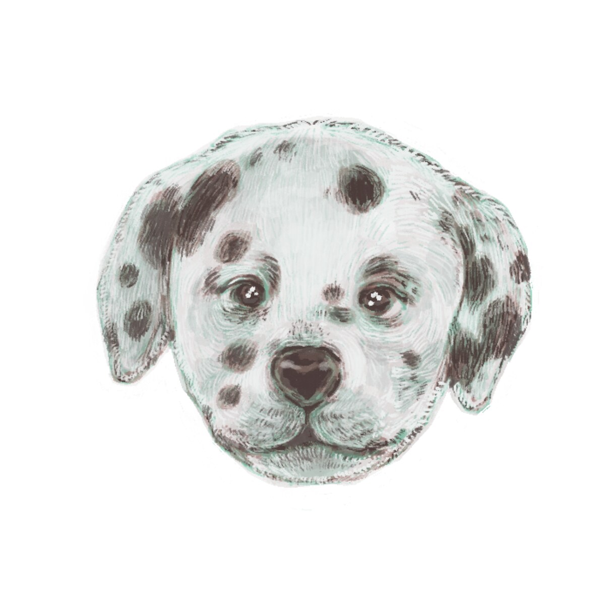 わんちゃんのデジタル似顔絵お描きします プレゼントや記念日のお祝い、アイコンなどに◎ イメージ3