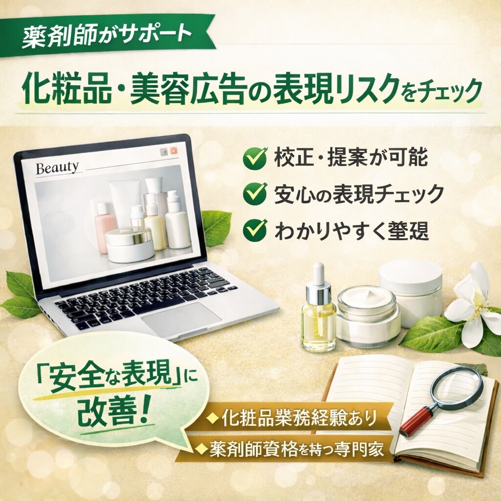美容広告表現を安全寄りに調整します 美容広告表現をわかりやすく整理 イメージ1
