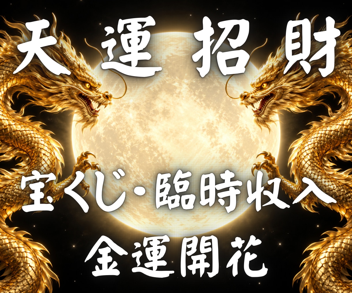 天運招財◆宝くじ運と臨時収入運を整えます 宝くじ・臨時収入・収入増加・金運開花｜豊かさを招き入れる イメージ1