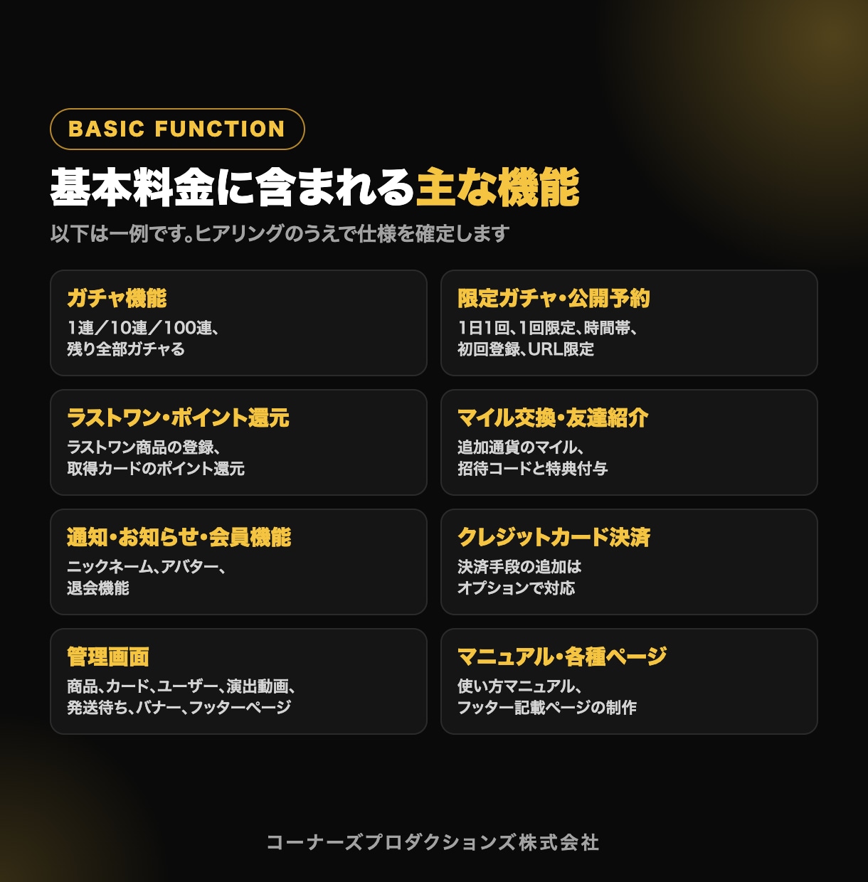 オンラインオリパ・ガチャシステムを開発します 買い切り型｜制作実績50件以上・5週間程度から納品 イメージ3