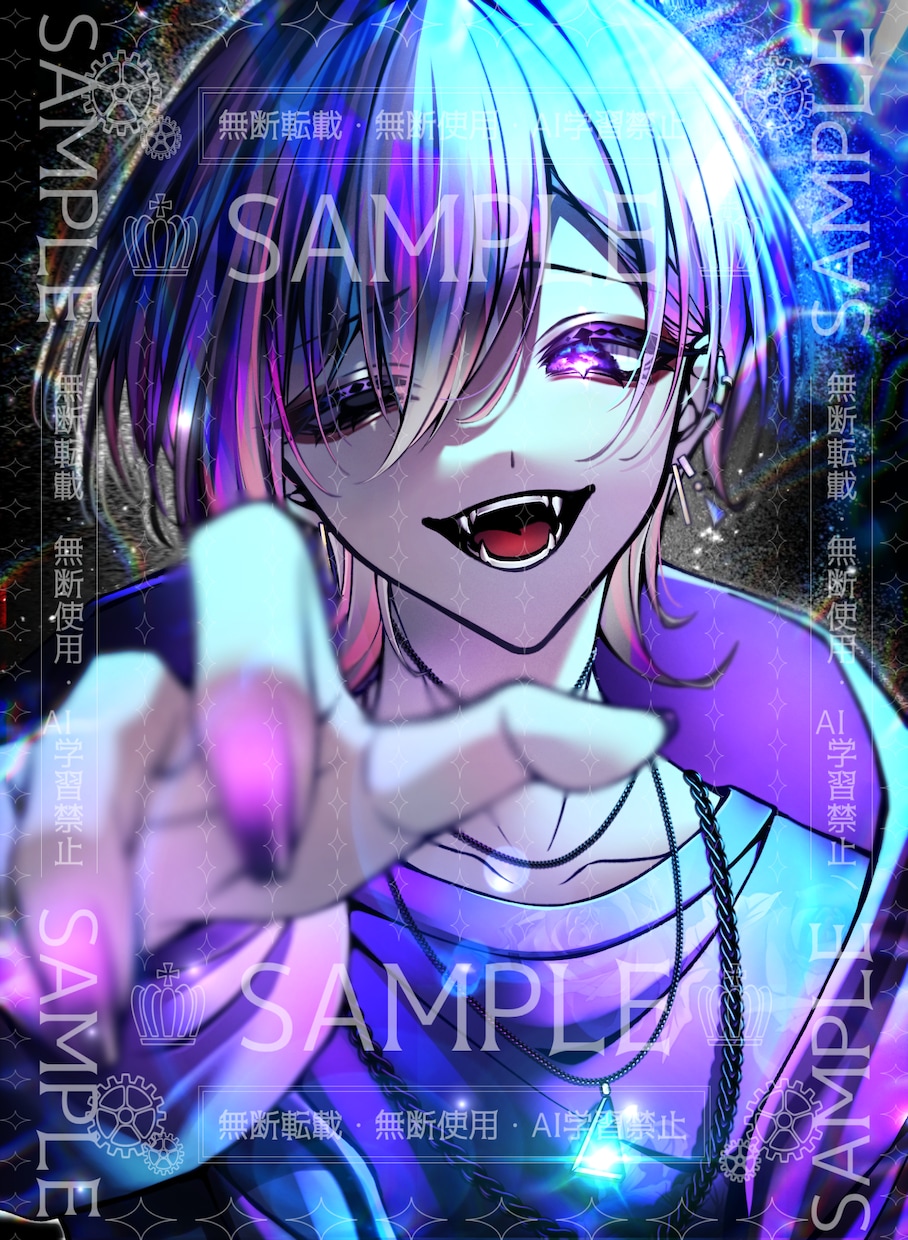 MV・サムネetc目を惹く映えるイラストを描きます 唯一無二でクリックしたくなるようなイラストを提供します‪☺︎ イメージ8