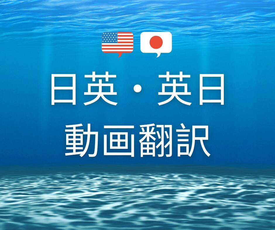アメリカ移民が英日/日英　動画翻訳致します 自然な翻訳をお求めの方にピッタリ！ イメージ1