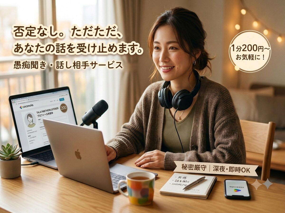 否定ゼロで何でも受け止めます どんなにまとまらない話でも大丈夫。あなたのペースで^_^ イメージ1