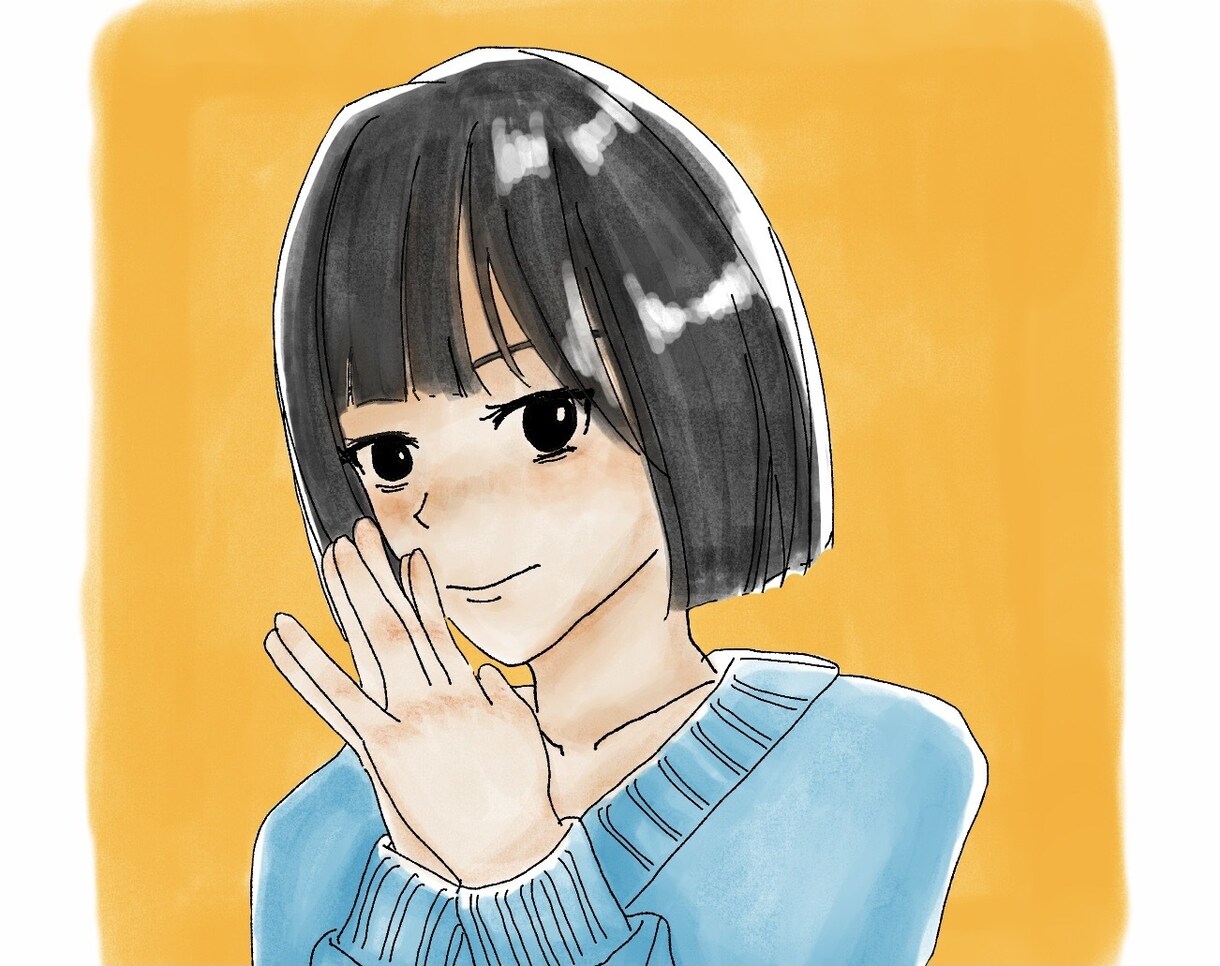 SNS用のアイコン書きます アナログ風でレトロなアイコンを描きます イメージ1