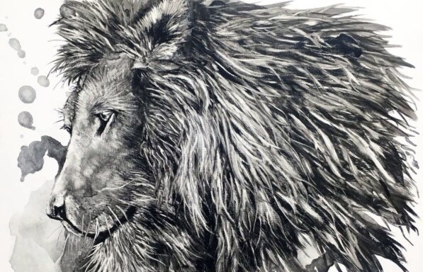 ペットや動物の墨絵のオーダー受けます 墨絵の独特の色味のリアルな世界に一枚だけの絵を描きます！ イメージ4
