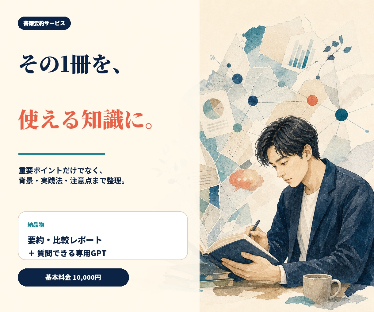 ご指定書籍の要約＋専用の書籍理解用GPT作成します 読書時間ゼロへ！要約×専用AIで難解本が自分の知識と資産に！ イメージ1