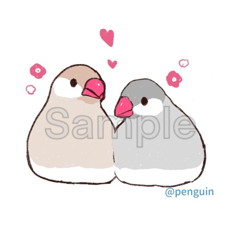 あなたの愛鳥さんをお描きします お好みのタッチであなたの愛鳥さんをイラスト化します。 イメージ2