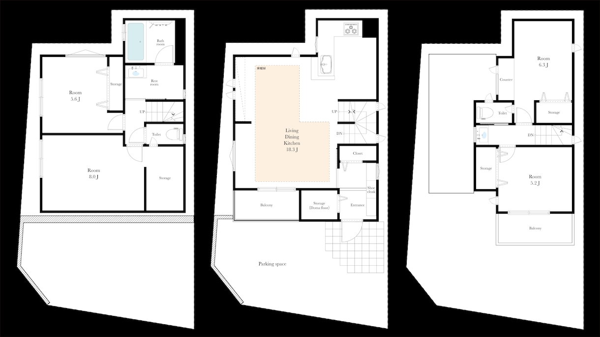 WEBや販売図面用の間取り図面を制作いたします マンションから戸建てに至るまで、規模に制限は御座いません。 イメージ2