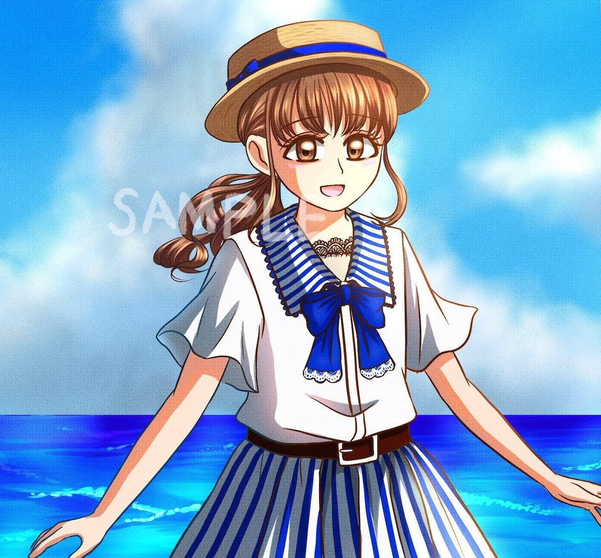 可愛い洋服の女の子イラスト描きます SNS用アイコンや挿絵にどうぞ！ イメージ2