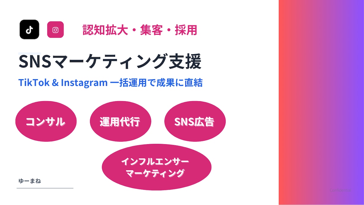 TikTok＆インスタ運用で成果に繋げます 大手上場企業支援実績あり！認知拡大・集客・採用の目的別支援 イメージ1