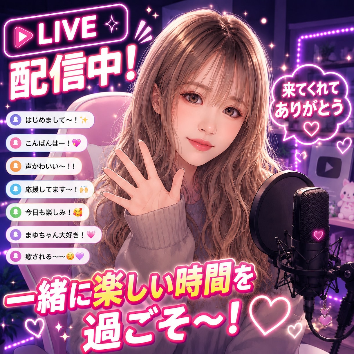 初見を増やす｜ライバーアイコン作成します あなたの魅力が伝わるアイコンに！ イメージ1