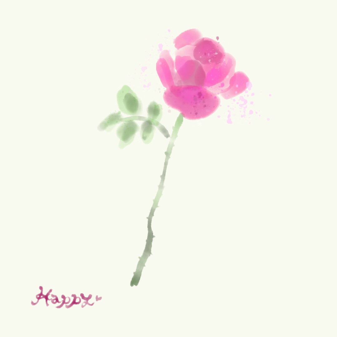 ふわふわタッチな♡ガーリーイラスト描きます iPadアプリAdobe frescoでの水彩イラスト イメージ5