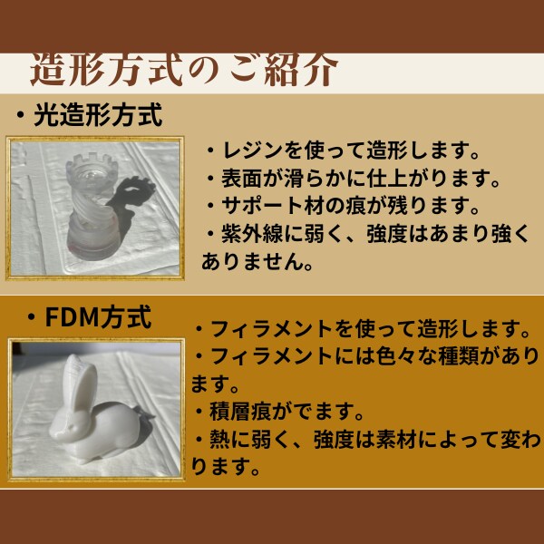 あなたの3Dデータを3Dプリンターで印刷します 選べる2方式!2種類の3Dプリンターで3Dプリントいたします イメージ8