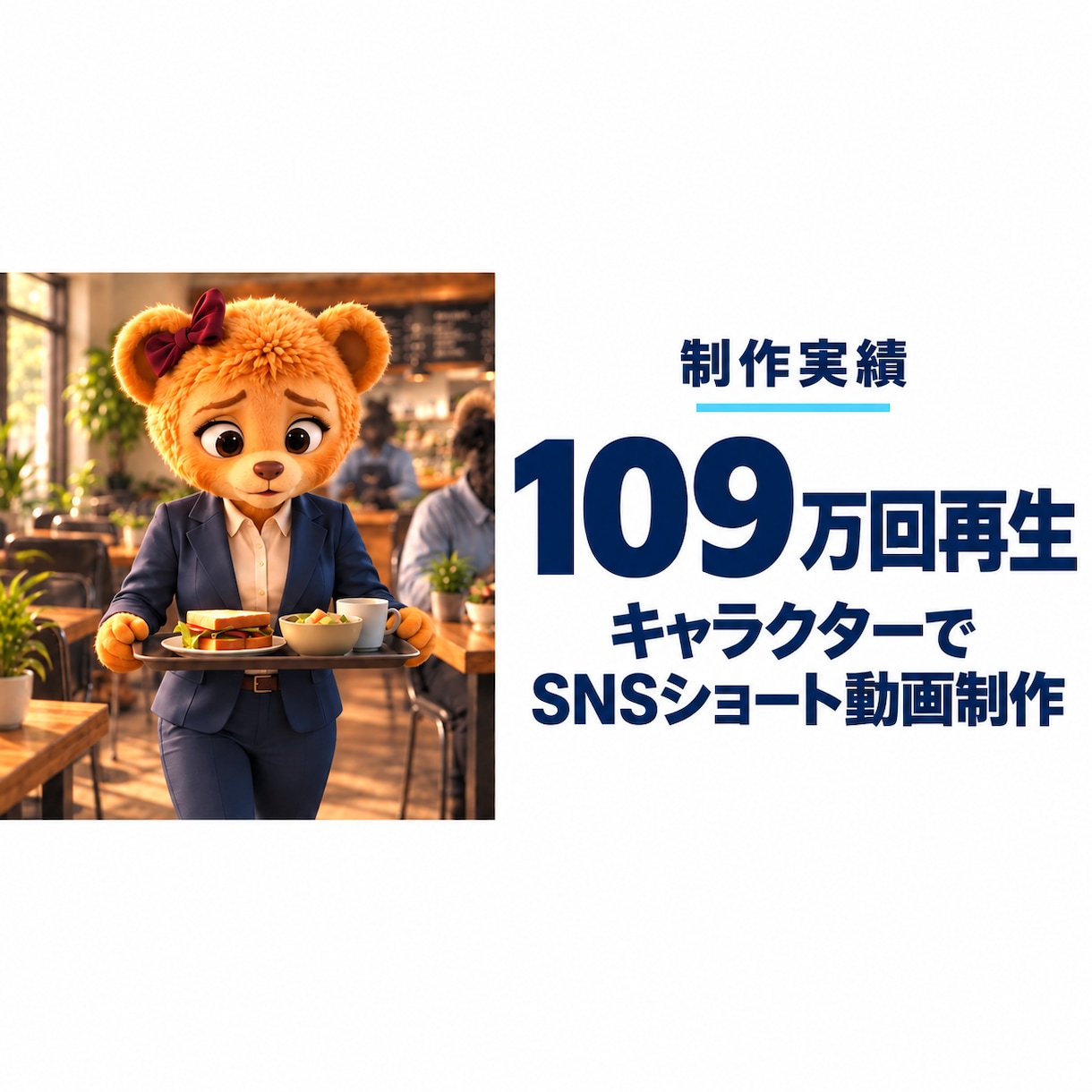 リール・TikTok用の動画を作ります 総再生1000万回の運用者が構成から一緒に考えます イメージ1