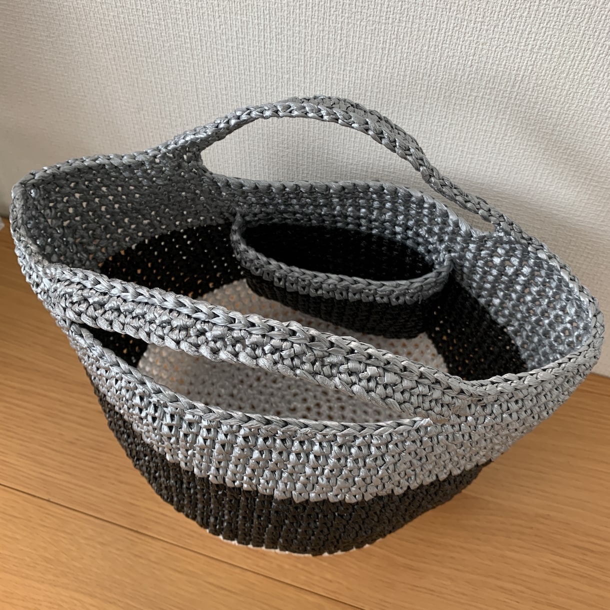 スズランテープバッグを受注制作します 2色もしくは3色の組み合わせで、自分だけのバッグができますよ イメージ4