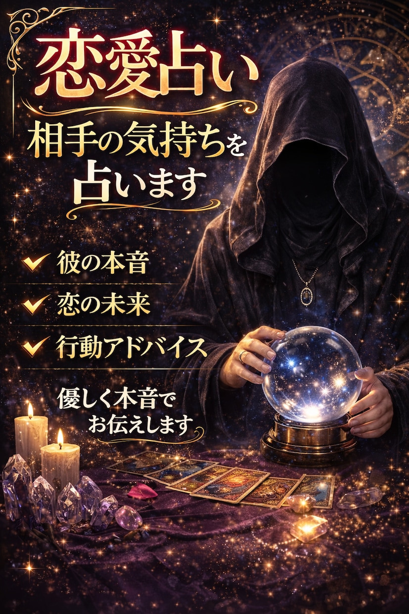 恋愛占い｜チャット鑑定します 優しいけど本音を伝える恋愛占い イメージ1