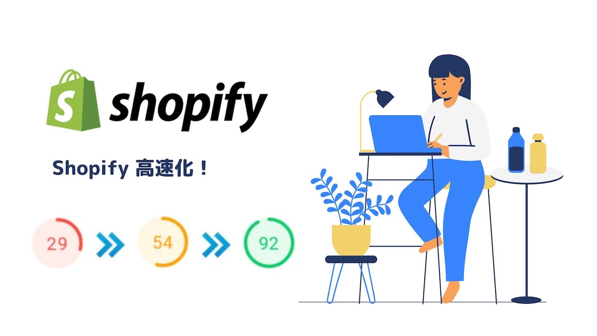Shopifyのスピード最適化します PageSpeed Insightsのスコアを改善 イメージ1