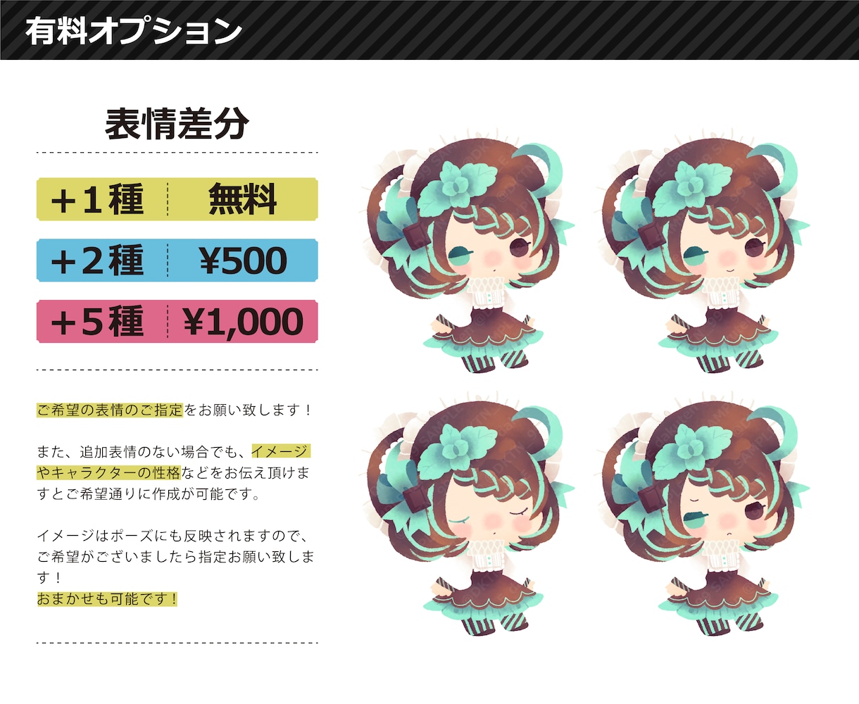 シンプルでキュートなデフォルメイラスト描きます サブカル感弱め！自然に使える絵柄です！◆商用OK イメージ6