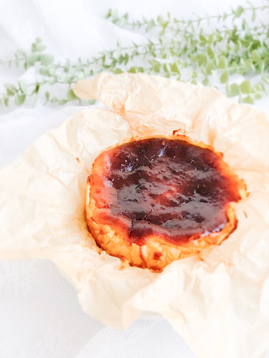 胃袋掴める！米粉バスクチーズケーキの作り方教えます 初めてでもプロと大絶賛！混ぜて焼くだけ！ワンボウルレシピ！ イメージ1