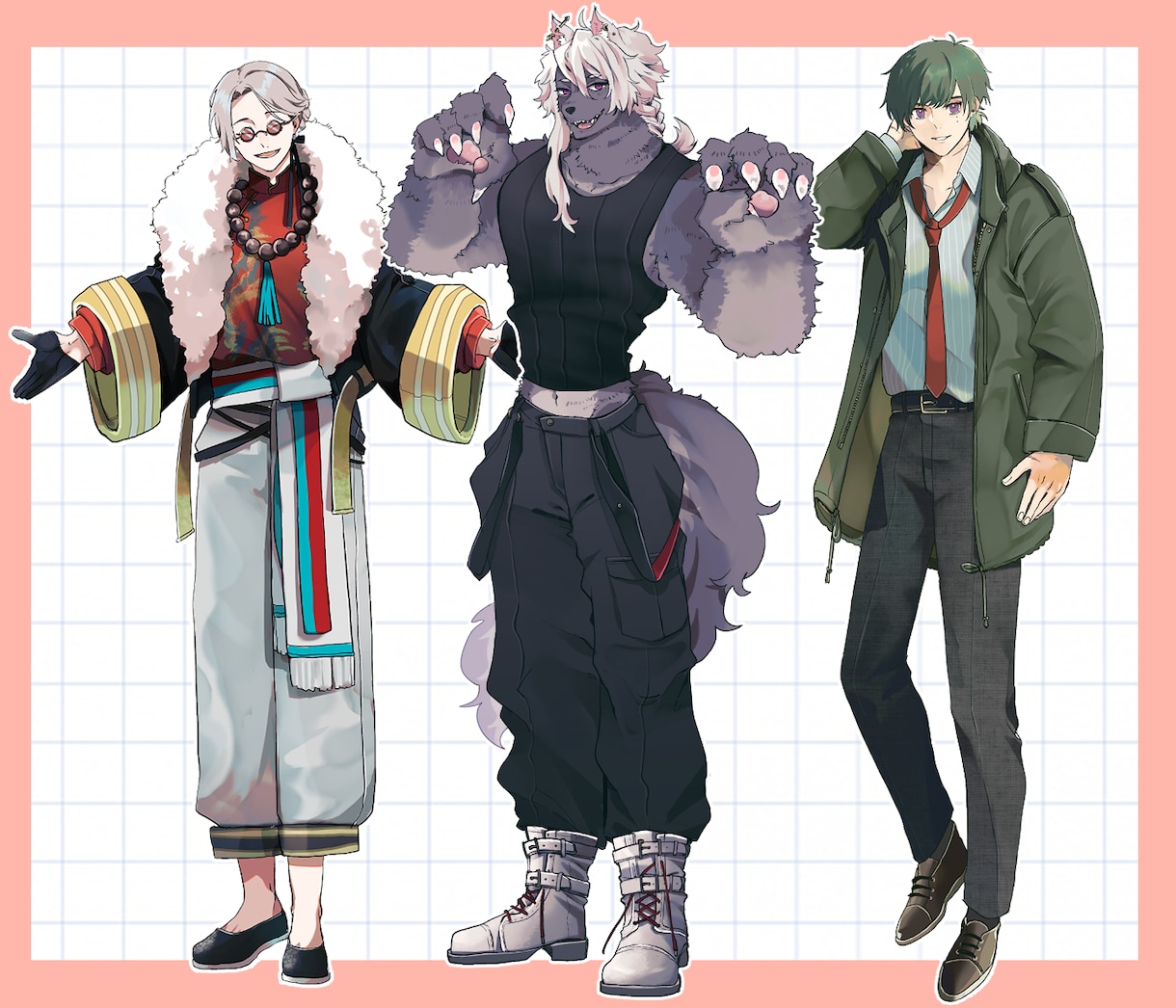 TRPG・ゲーム・配信用の立ち絵を制作します 一緒にキャラにピッタリな表情を考えましょう♪ イメージ3