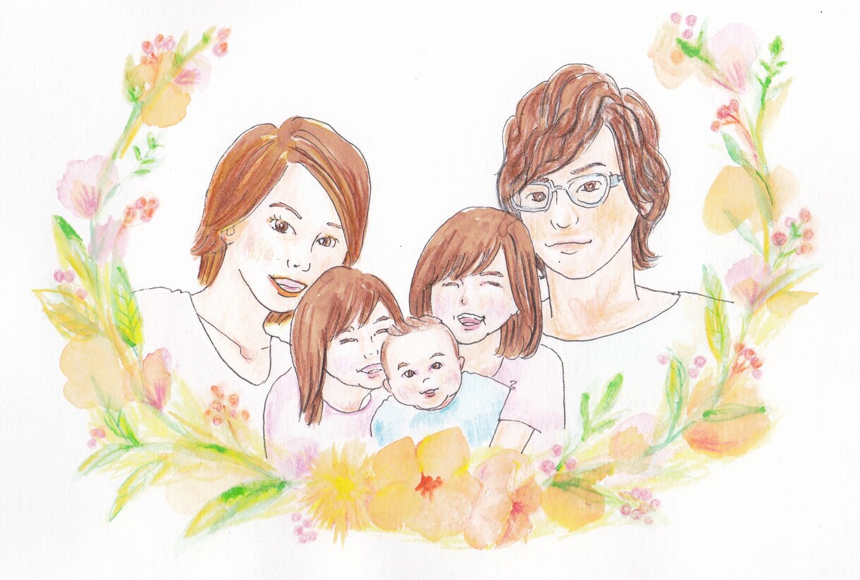 やさしいタッチで♪理想の似顔絵描きます 写真に撮れない想いや記念を、イラストにして残しませんか？♪ イメージ6