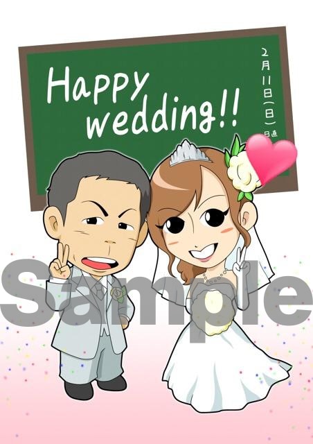 かわいい似顔絵イラスト描きます 大切な方へのプレゼントやご自身の記念日などの思い出に！ イメージ2