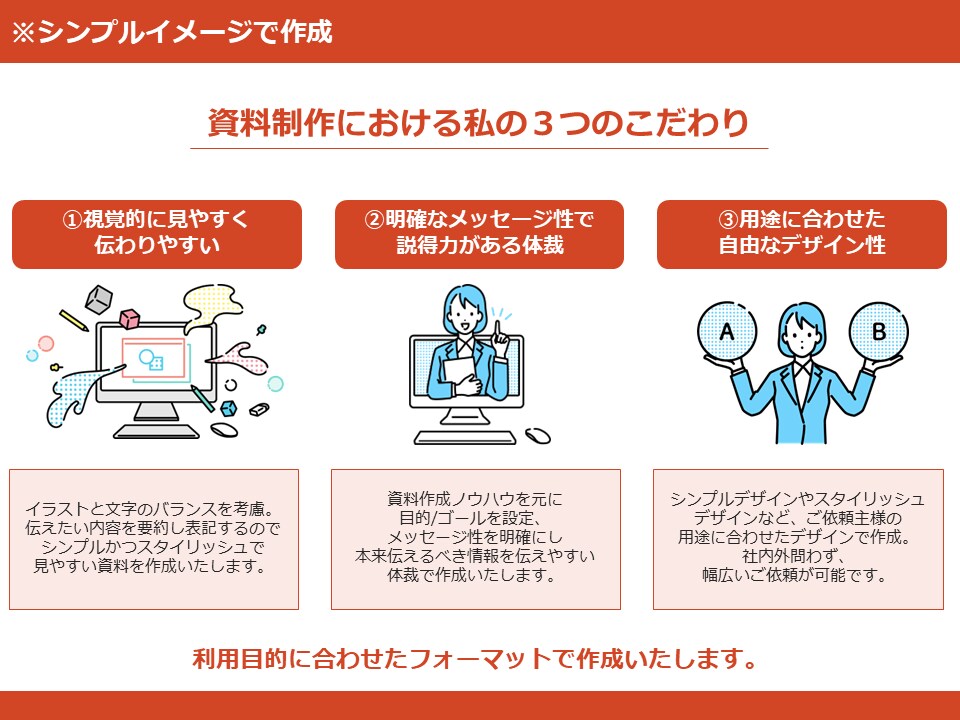 受け手に想いが届く・伝わる資料を代行作成します 年間100以上の資料を作るプロにお任せください！ イメージ6