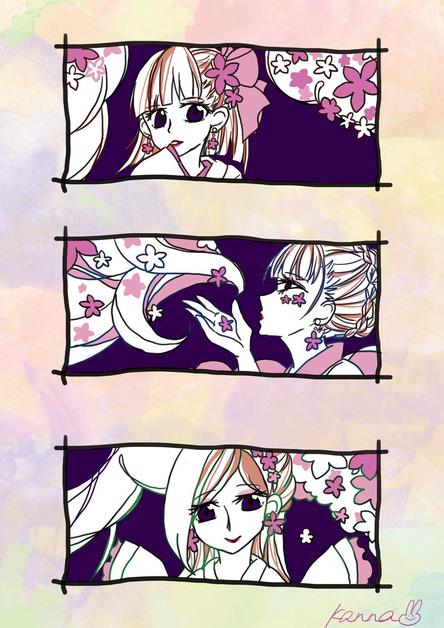 女の子のイラスト描きます アイコン用に使ったり待ち受け画面として使いたい方へ イメージ2