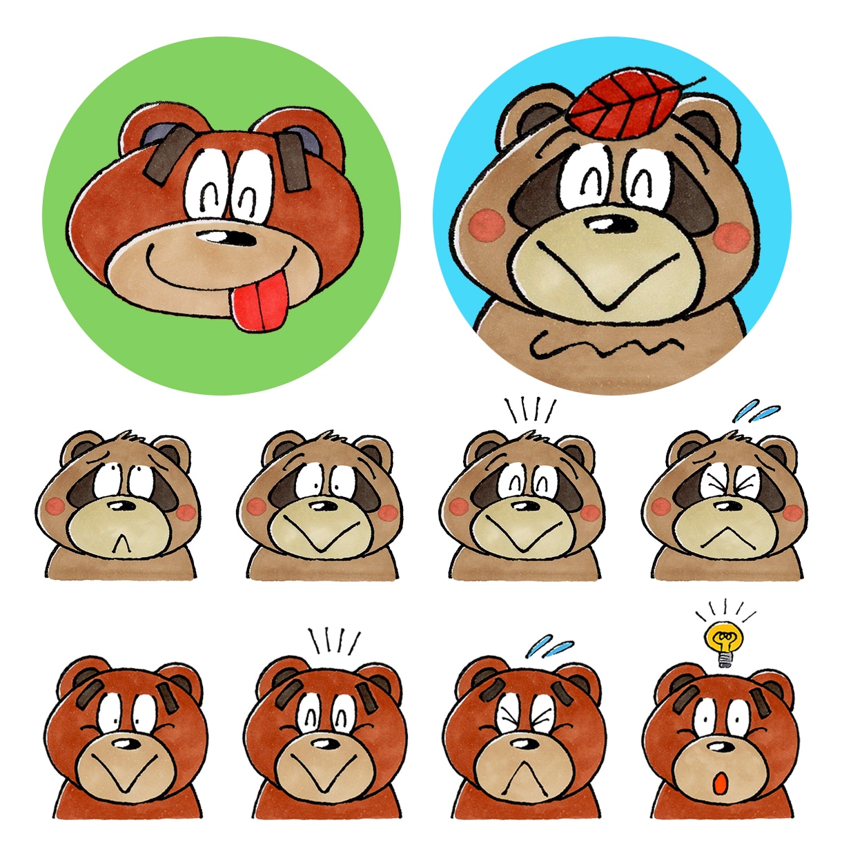 かわいい動物キャラクター描きます [アナログ手描き]ウェブ、SNS、印刷物などの挿絵にどうぞ！ イメージ7