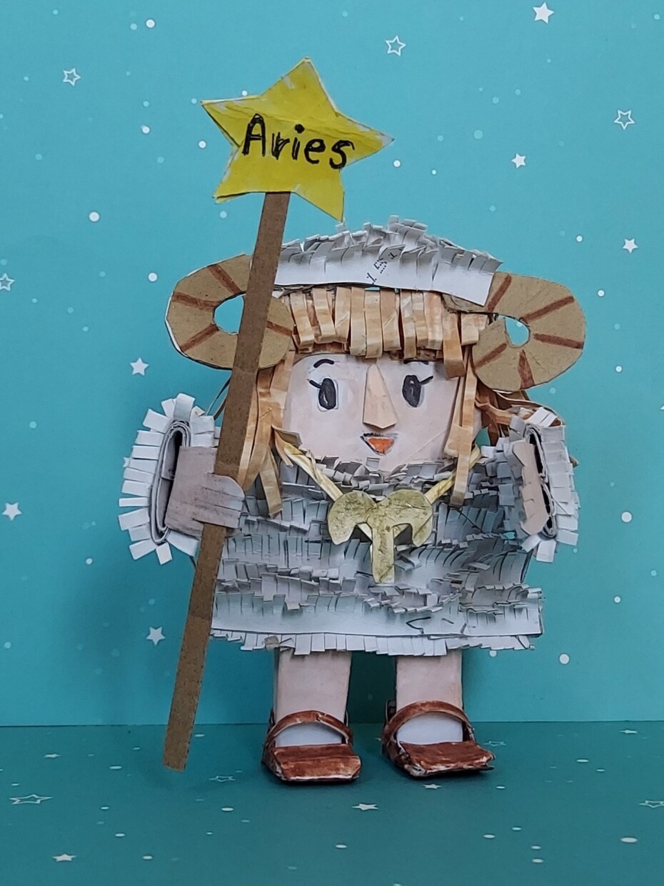 星座好きなあなたにキャラクターを紹介します オリジナルで星ステッキを持った可愛い女の子です イメージ5