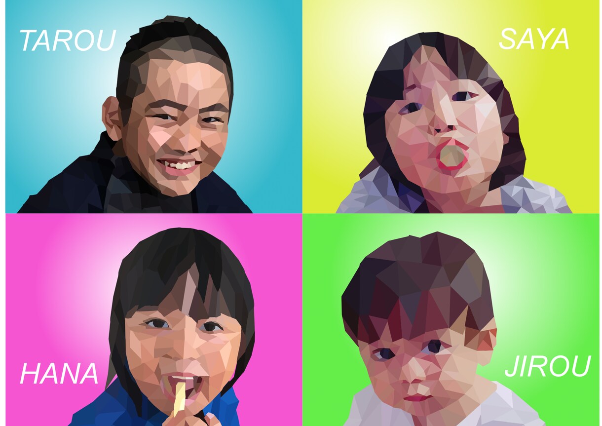 写真をポリゴンアート風に加工します ビジネス用やSNSなどのアイコンに使用し、注目度を上げよう！ イメージ6