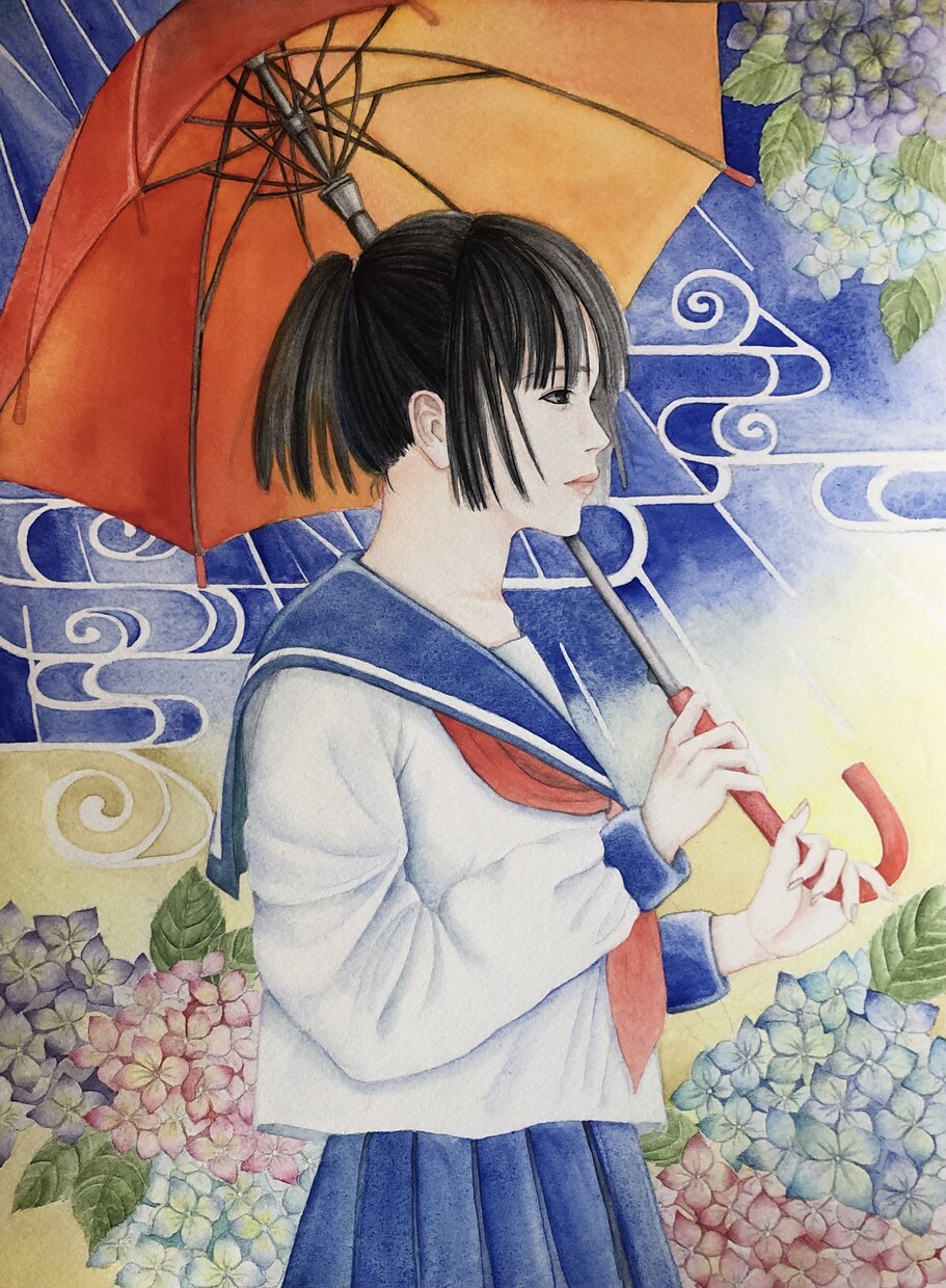 透明水彩でSNS用アイコン、イラスト描きます 耽美な絵や今風なキャラクターを水彩で描きます！ イメージ7