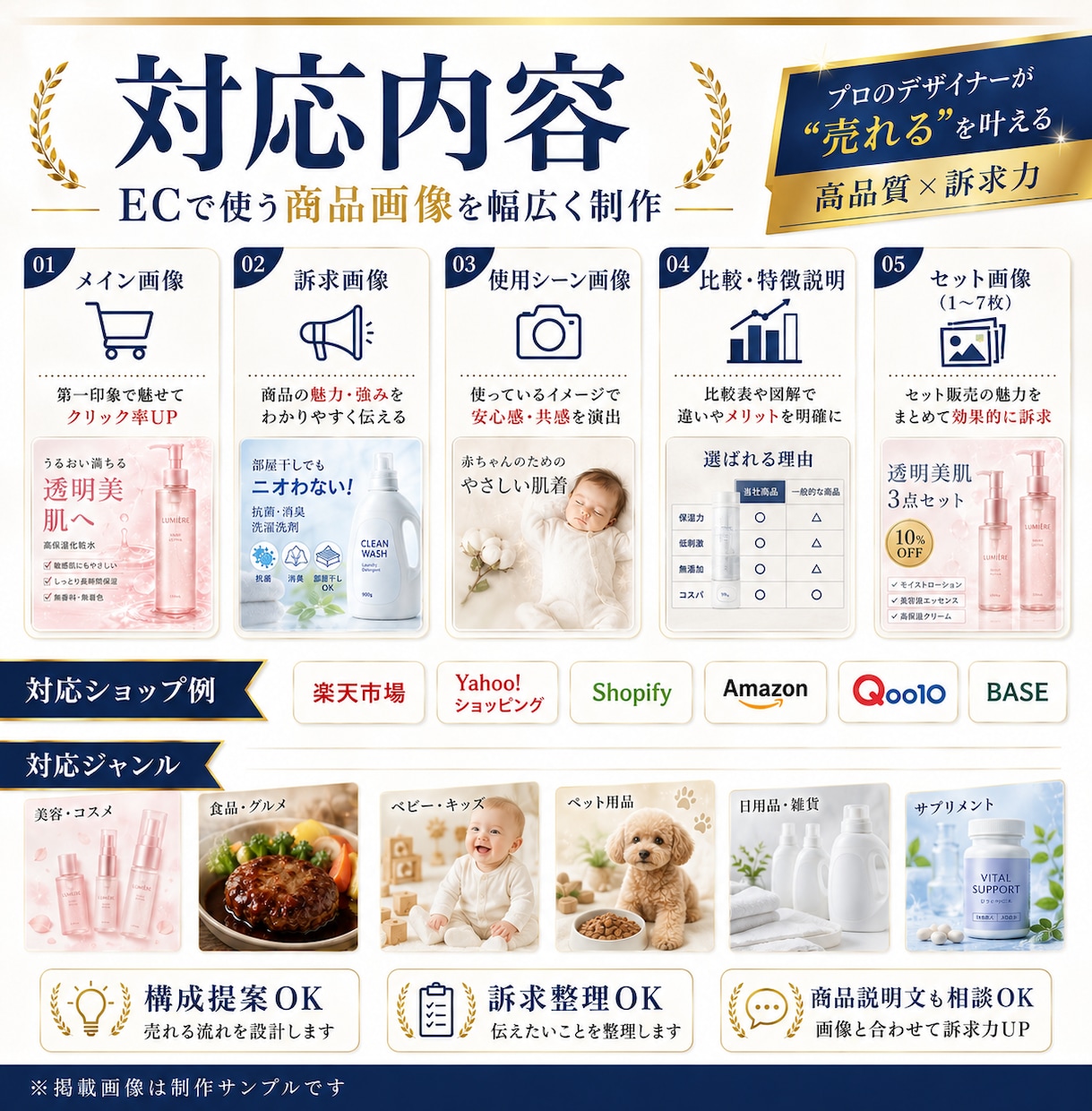 売れる見せ方でAmazon画像作ります 商品の魅力が伝わるEC画像を制作します イメージ3