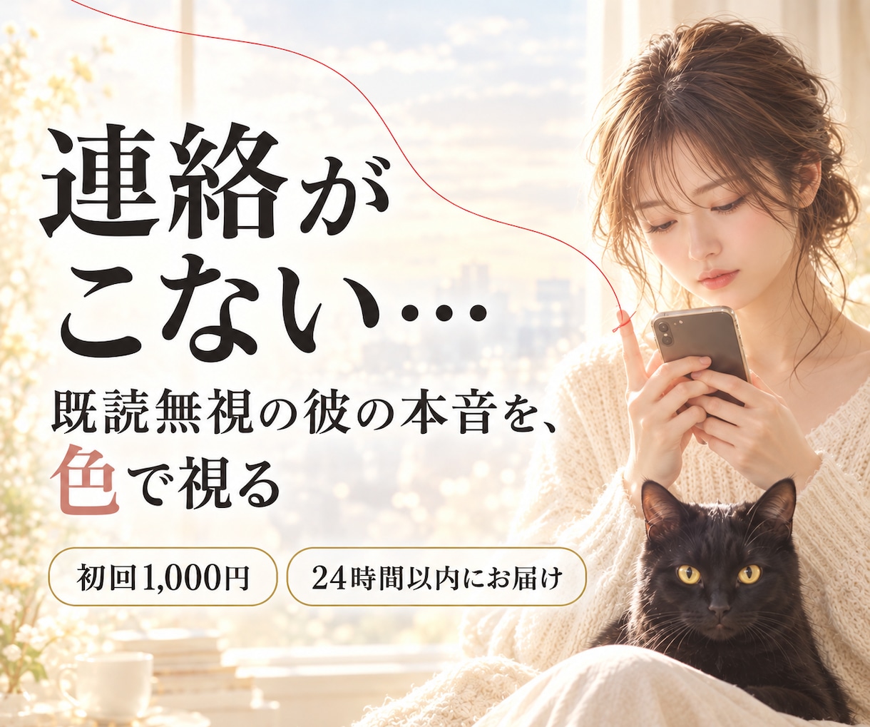 既読無視・音信不通｜連絡が来る時期を霊視します 既読スルー・LINEブロック・未読スルー・片思い・彼の本音 イメージ1
