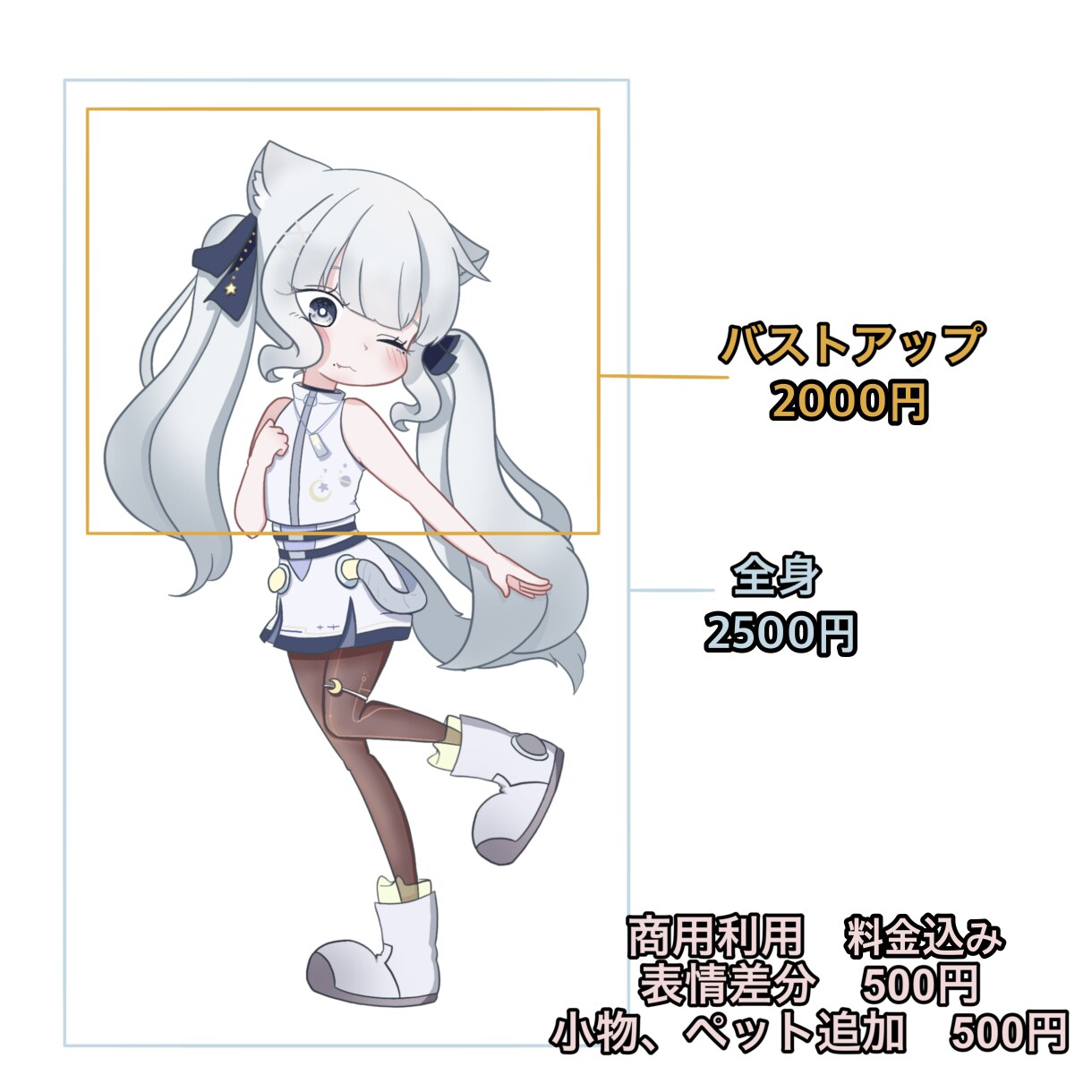 ポップなデフォルメキャラ作成いたします 商用利用可能！配信用、グッズ用に！ イメージ2