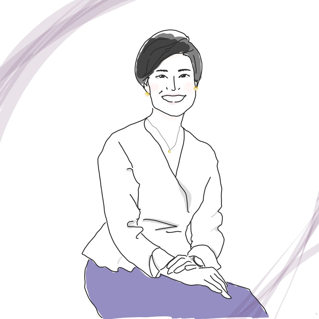 柔らかく雰囲気を伝える似顔絵を描きます 父の日、母の日、誕生日などのプレゼントにも イメージ7