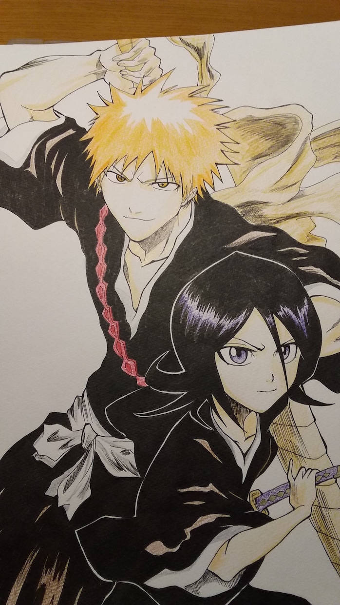 アニメキャラ等書きます キャラ単体や好きなシーンの模写などなど。 イメージ3