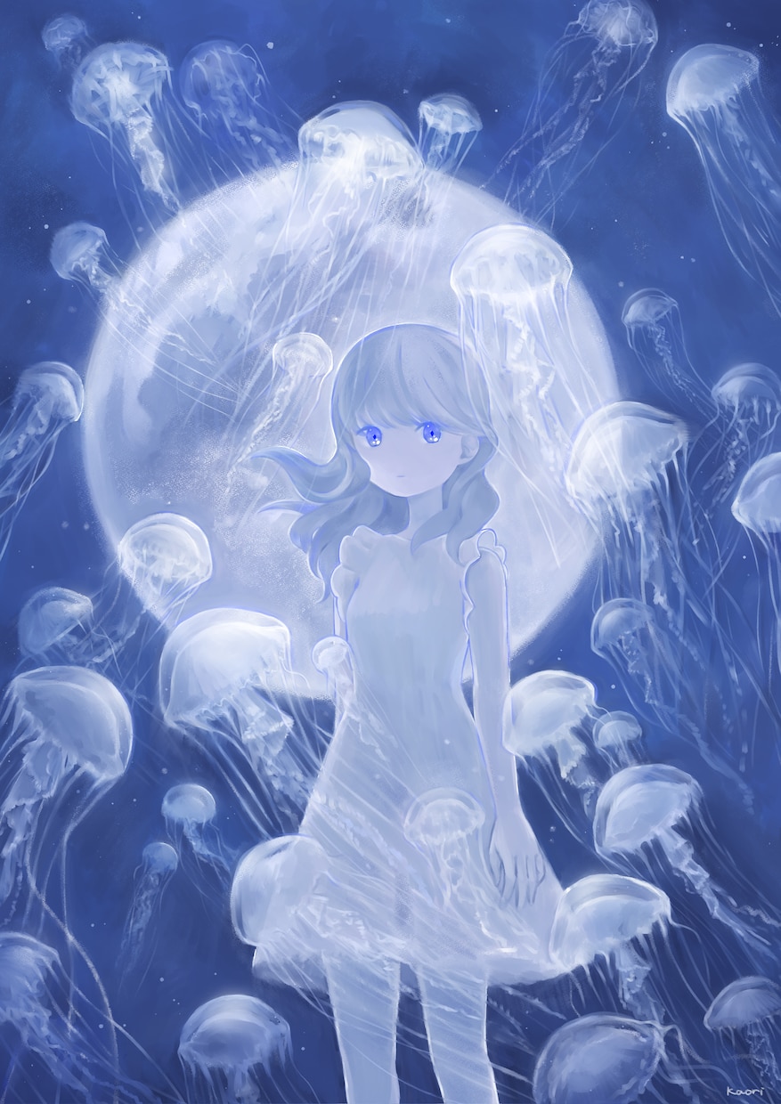 静かに寄り添う世界観の一枚絵をお描きします MV・装画・動画用・個人観賞用などに イメージ2