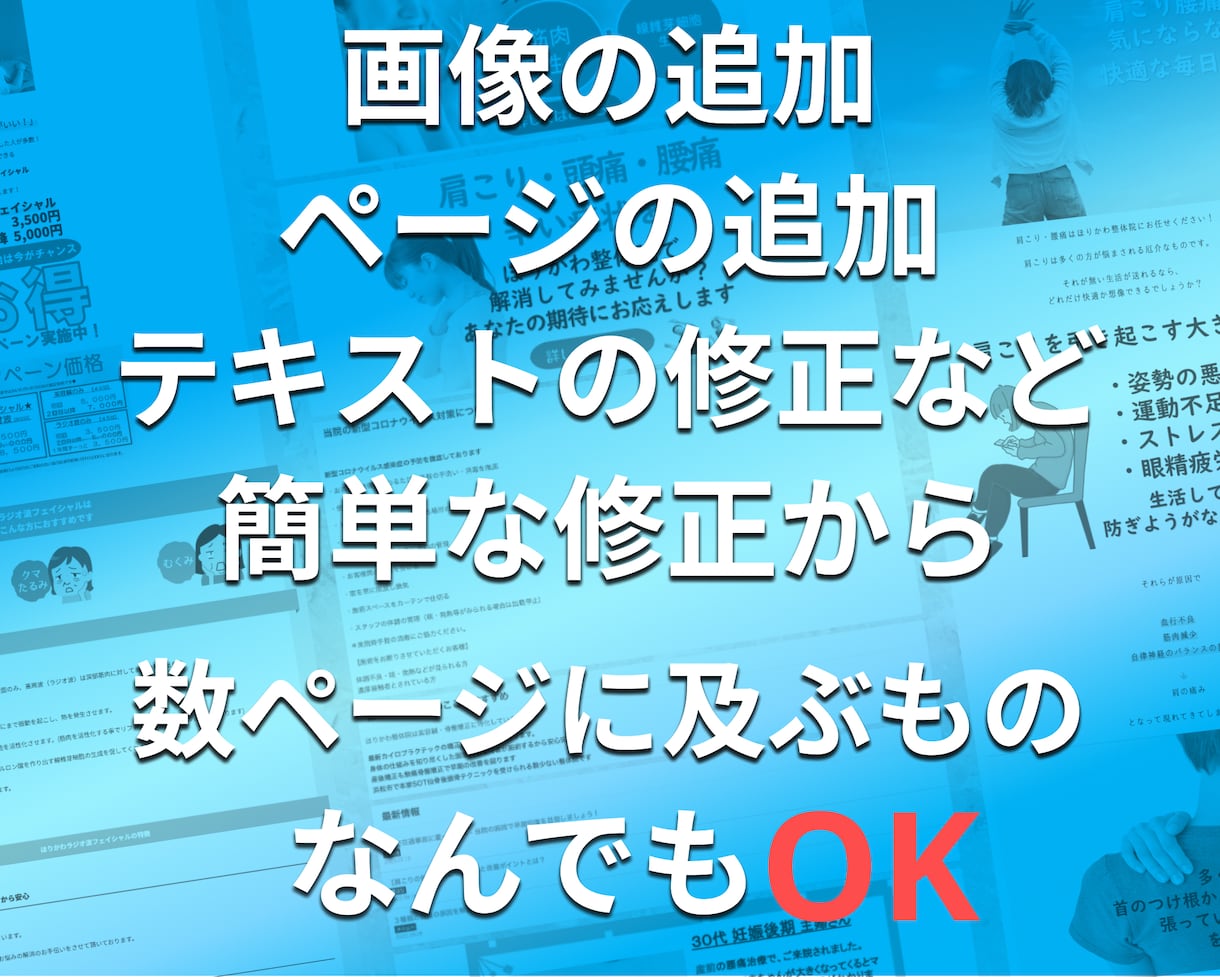 HP LPの修正 更新 コーディング代行をします ホームページ、ランディンページのコーディングはお任せください イメージ2
