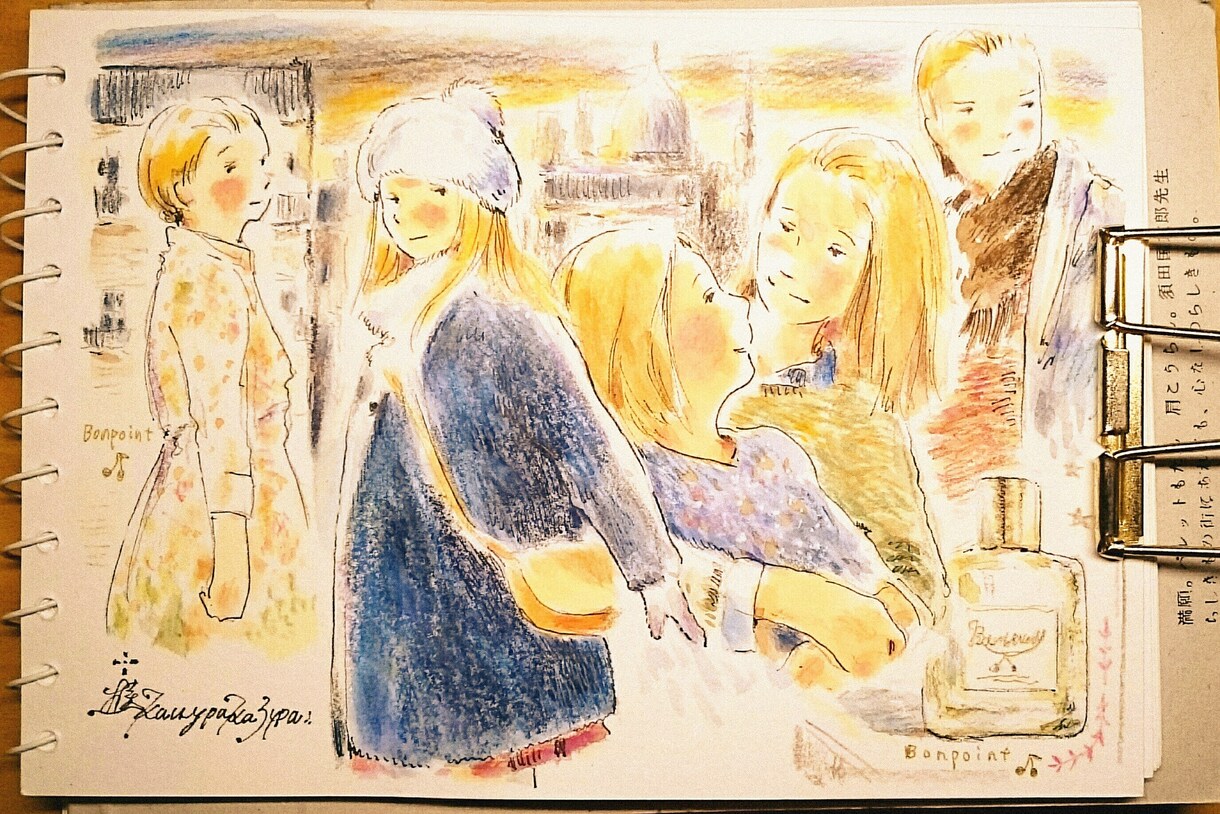 水彩で人物を描きます 水彩イラストで人物を描きます。 イメージ8