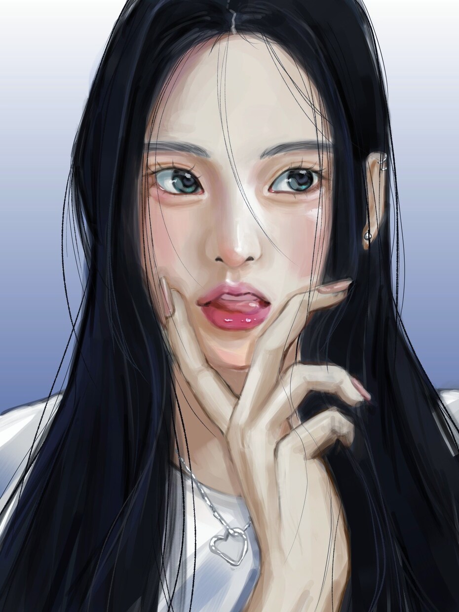 透明感のある厚塗りで描きます 美人を描きます。女性が描きたいです!! イメージ1