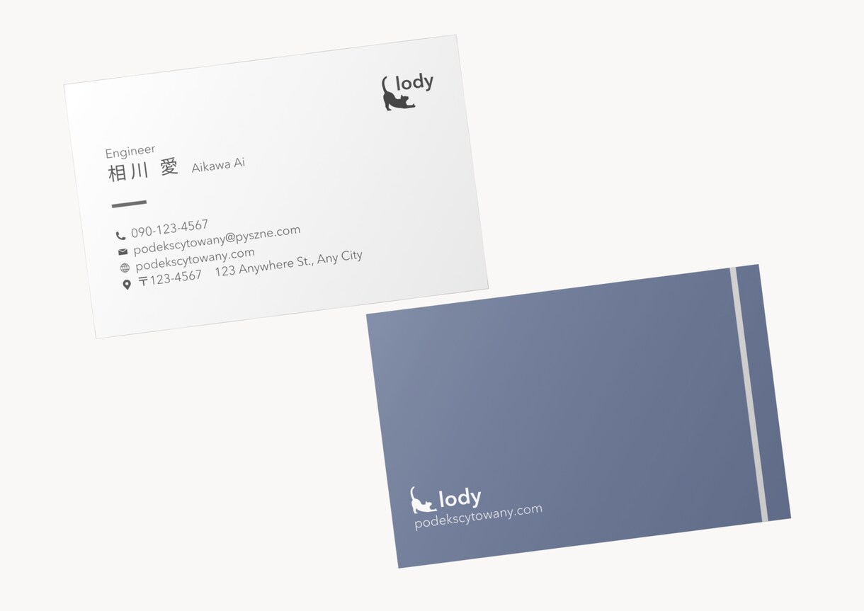 お洒落な名刺・２つ折、３つ折も制作します 受け取った方の印象に残る名刺◎ イメージ7