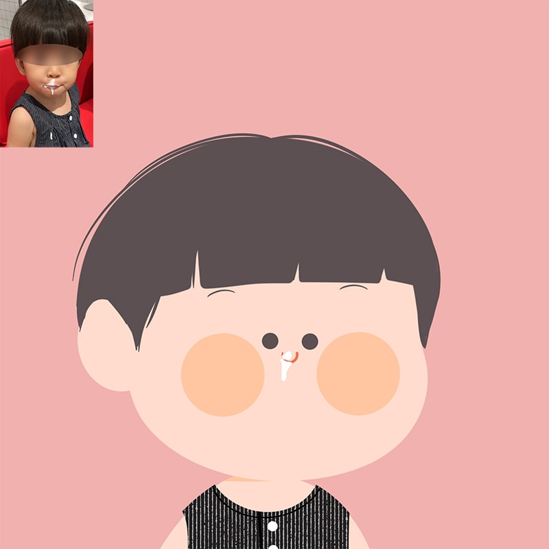 かわいい似顔絵おかきします お写真を元に似顔絵イラストをお描きします！ イメージ4