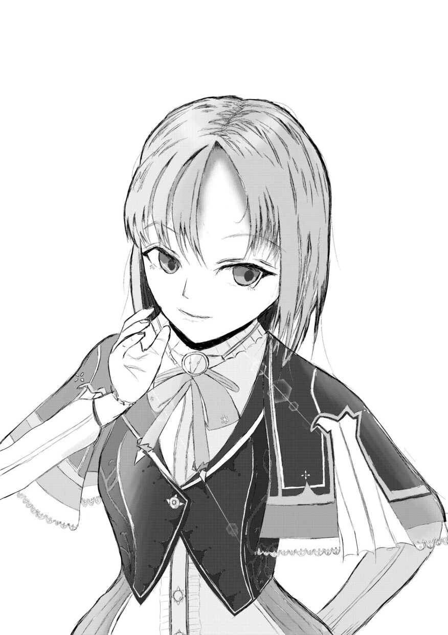 初出品★y2kみのあるグレーなイラストを作成します 柔らかさのある、グレーイラスト（モノクロ、背景付きも可！） イメージ2