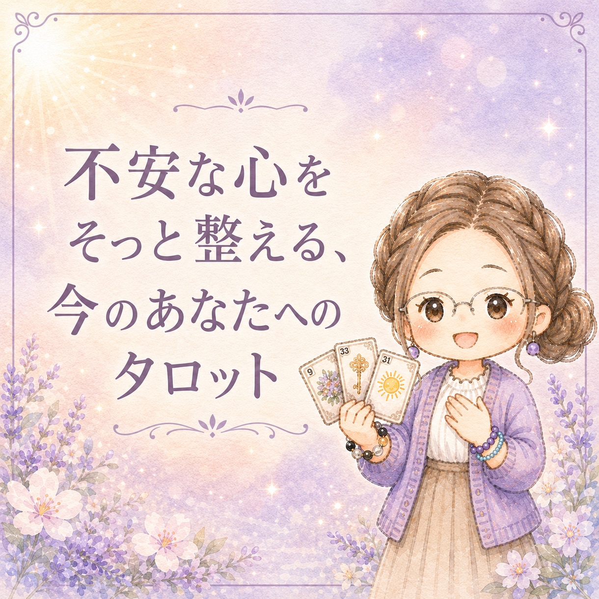 心がざわつく時、今の自分に必要な言葉を受け取れます 心を整えるタロット占い～今のあなたに必要な言の葉を届けます～ イメージ1