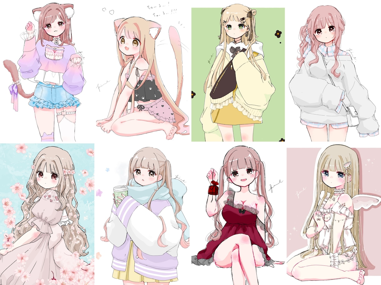既存絵をお好きなビジュに！カスタムイラスト描きます お好みの元絵をビジュアルチェンジしてあなただけのイラストに！ イメージ1