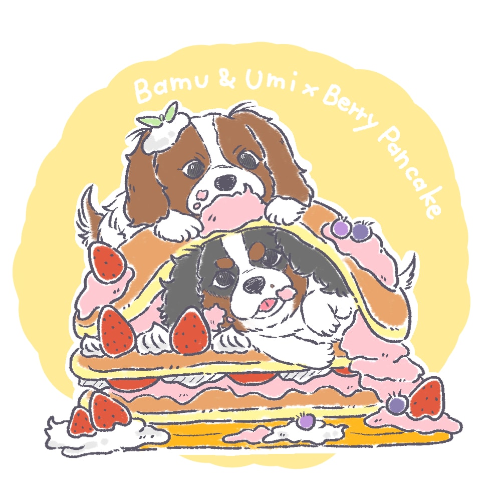 動物・ペット×お菓子イラスト☆かわいく描きます 犬・猫・鳥どんな子でも・商用利用オプション有・ラフまで無料 イメージ9