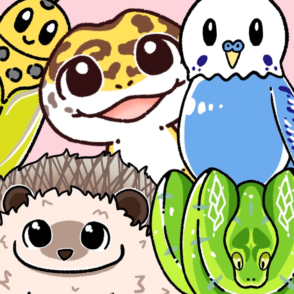 シンプル可愛い！アニマルイラストを描きます 写真がなくても大丈夫！動物名だけでもOK！ イメージ1