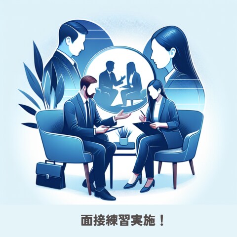 実際の面接官が面接練習を行って、内定へ導きます 面接練習と的確なFBを行い、できる就活生へ イメージ1