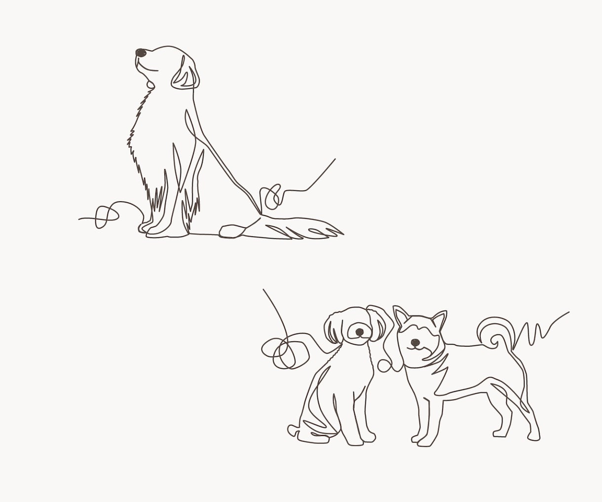 シンプルに伝わる一筆書きイラストをお描きします 上品な仕上がりのイラストです。商用利用可！ イメージ3
